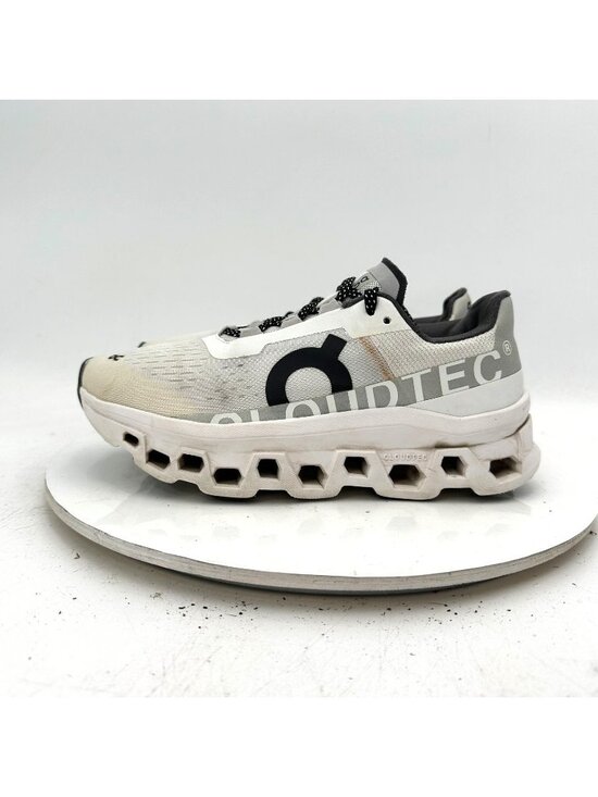 On Shoes - On CloudmOnster Swiss Engineering Women Size 7 61.98433 White Black  Shoes